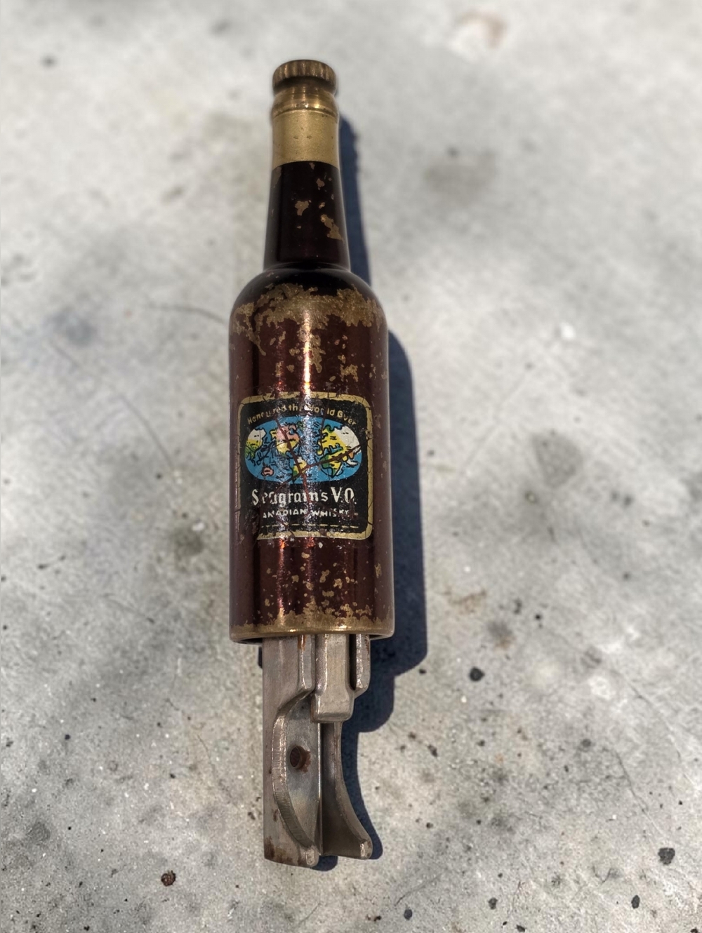 Vintage Seagrams Canadian Whiskey Bottle Opener